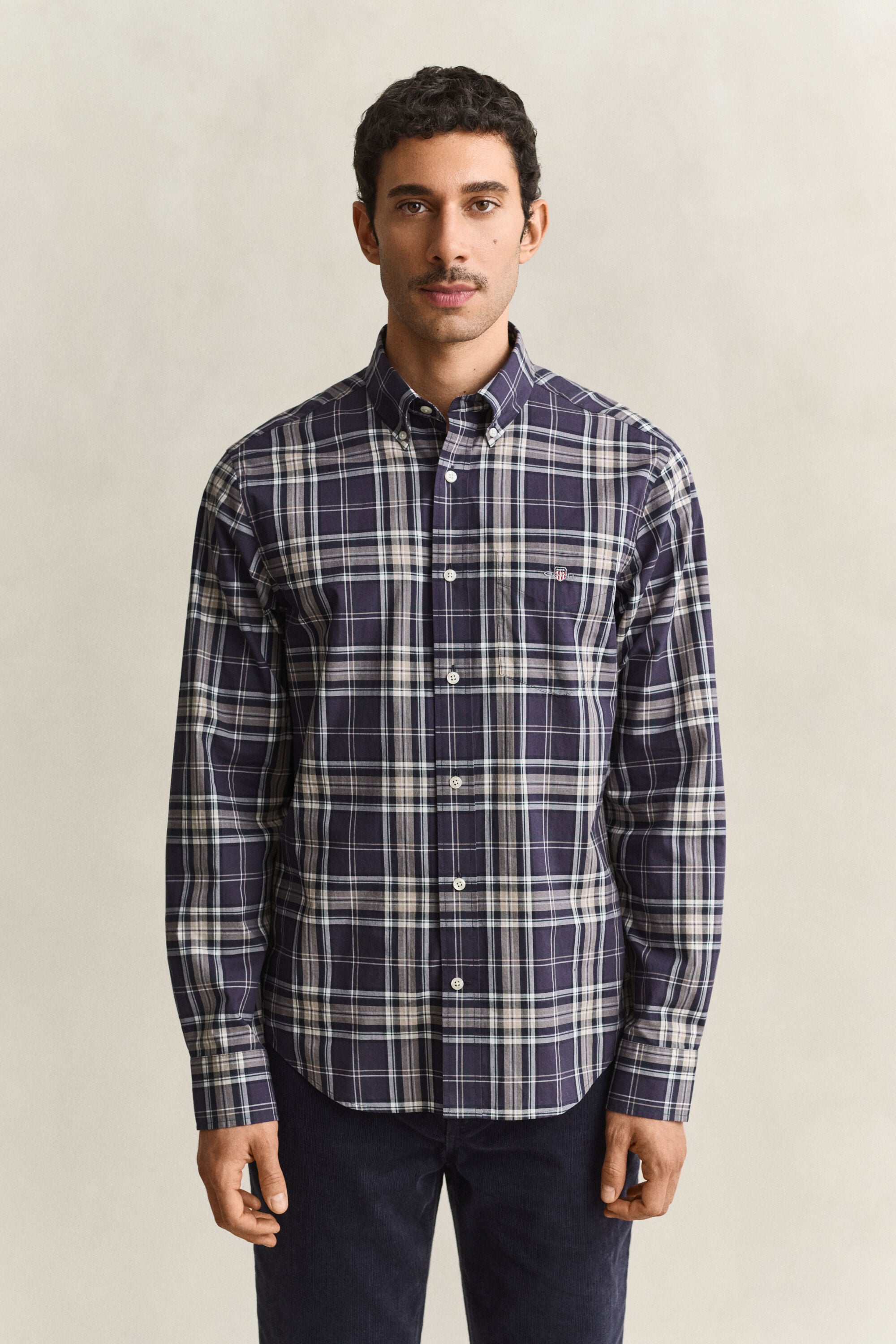 Camisa de popelina a cuadros