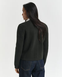 Cárdigan de punto en contraste