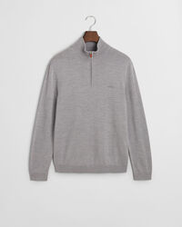 Jersey con media cremallera en lana merino extrafina