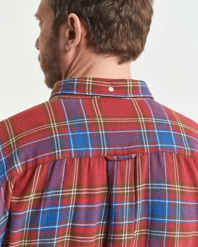 Camisa Relaxed Fit de sarga a cuadros