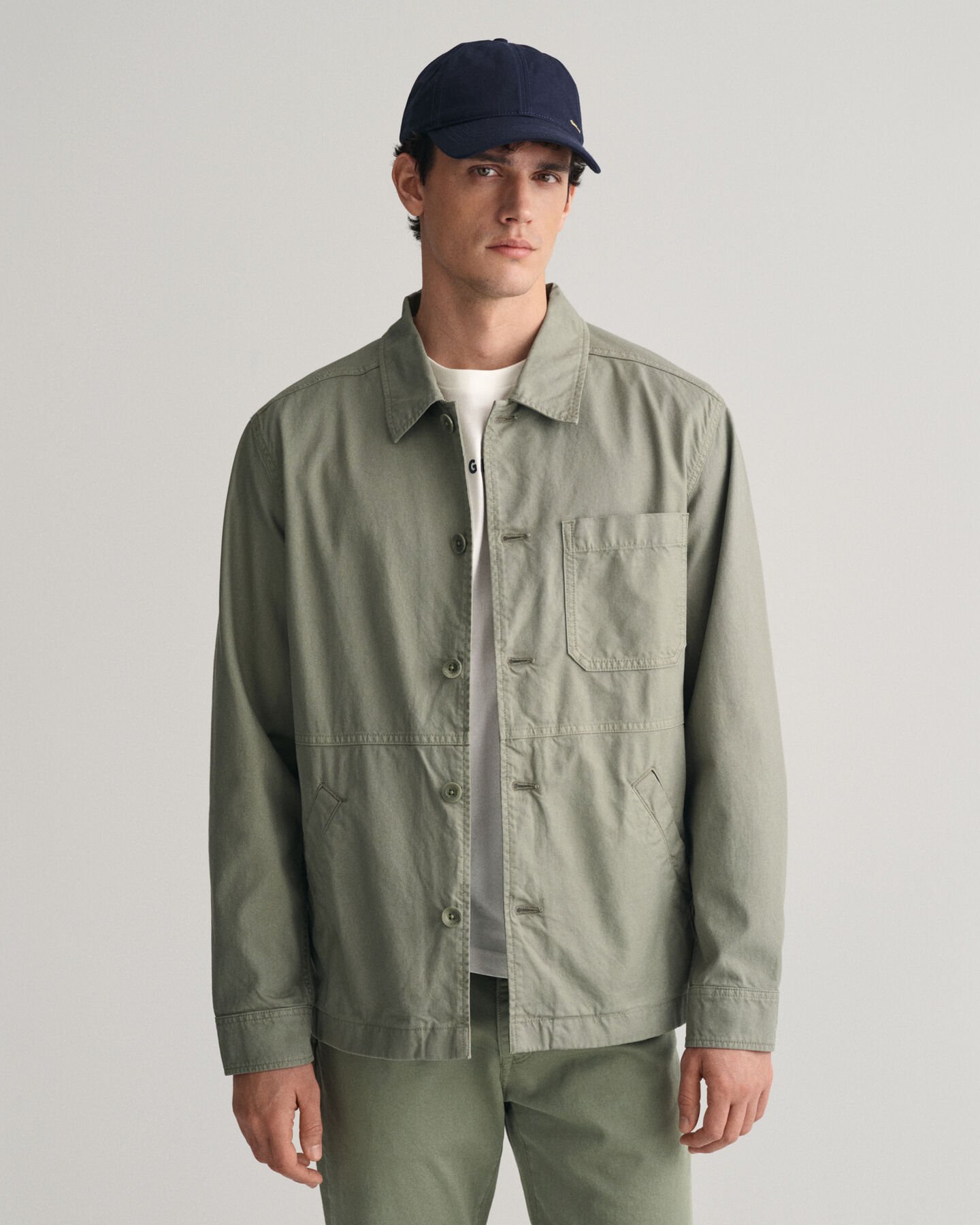 Sobrecamisa te&ntilde;ida en prenda