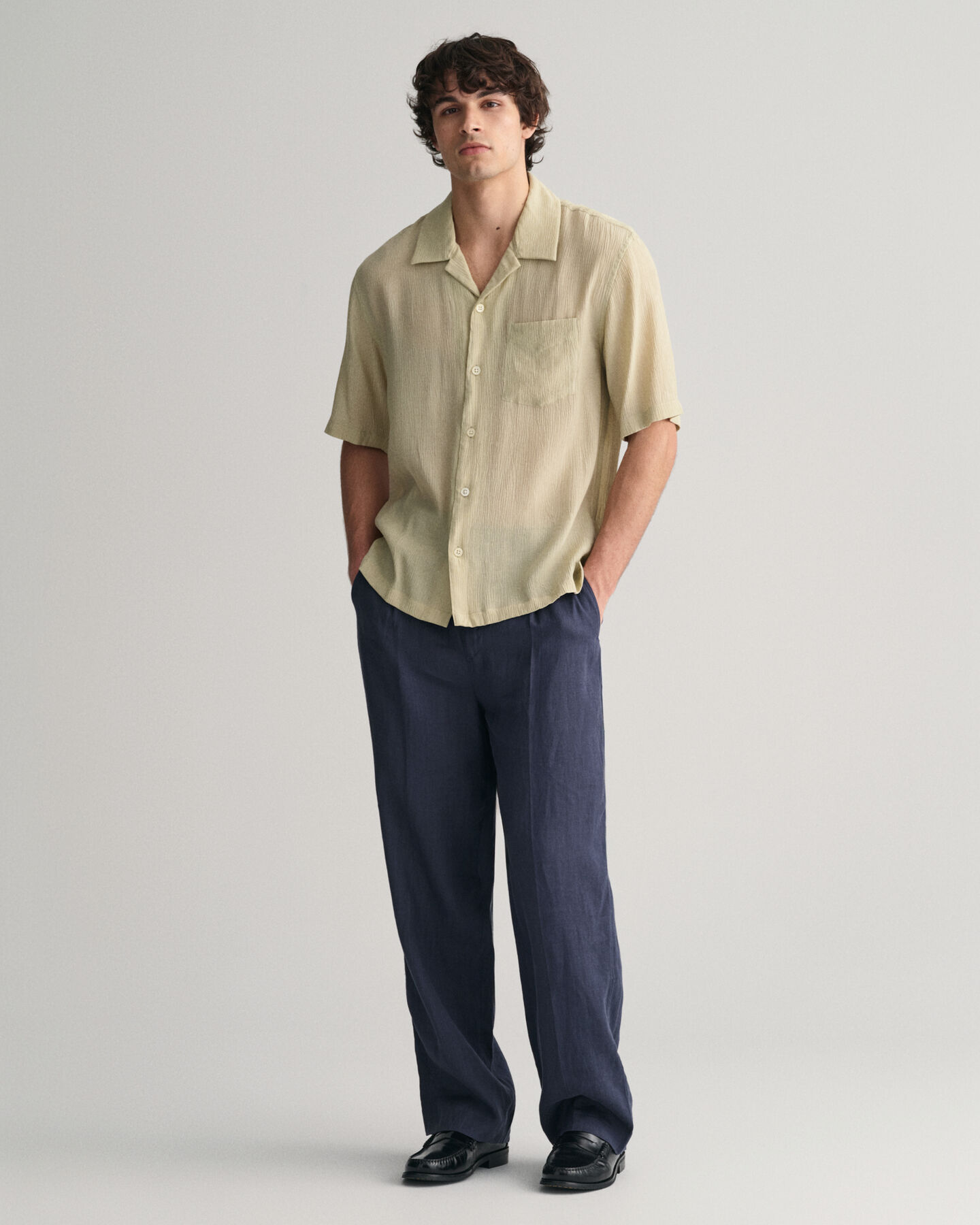 Camisa Relaxed Fit con textura