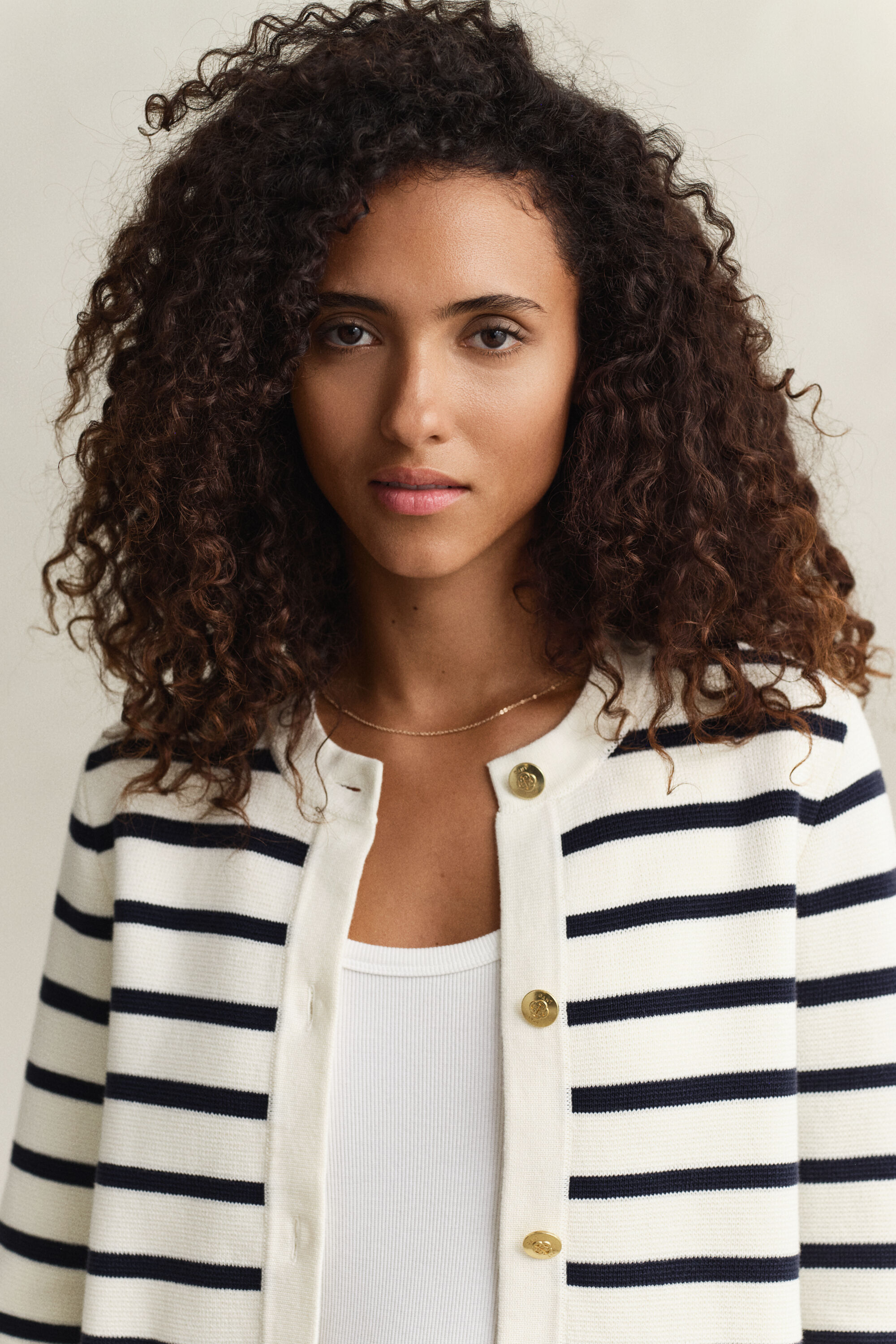 Chaqueta de punto de algodón