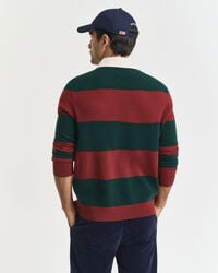 Jersey Rugger de lana de oveja extrafina de rayas