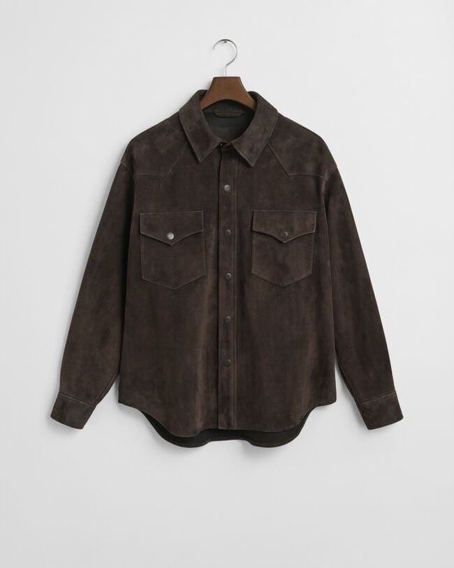 Camisa Relaxed Fit de ante Rodeo