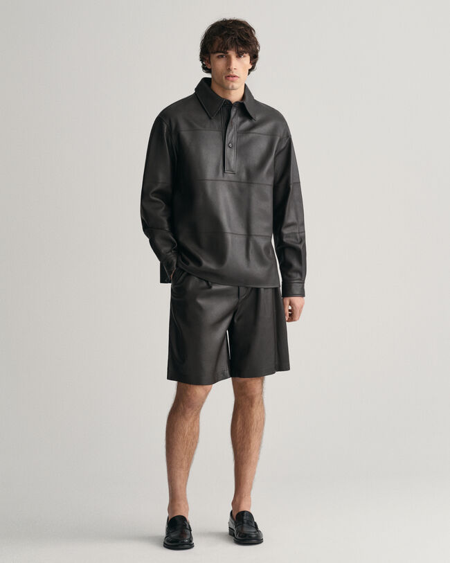 Pantalones cortos de piel