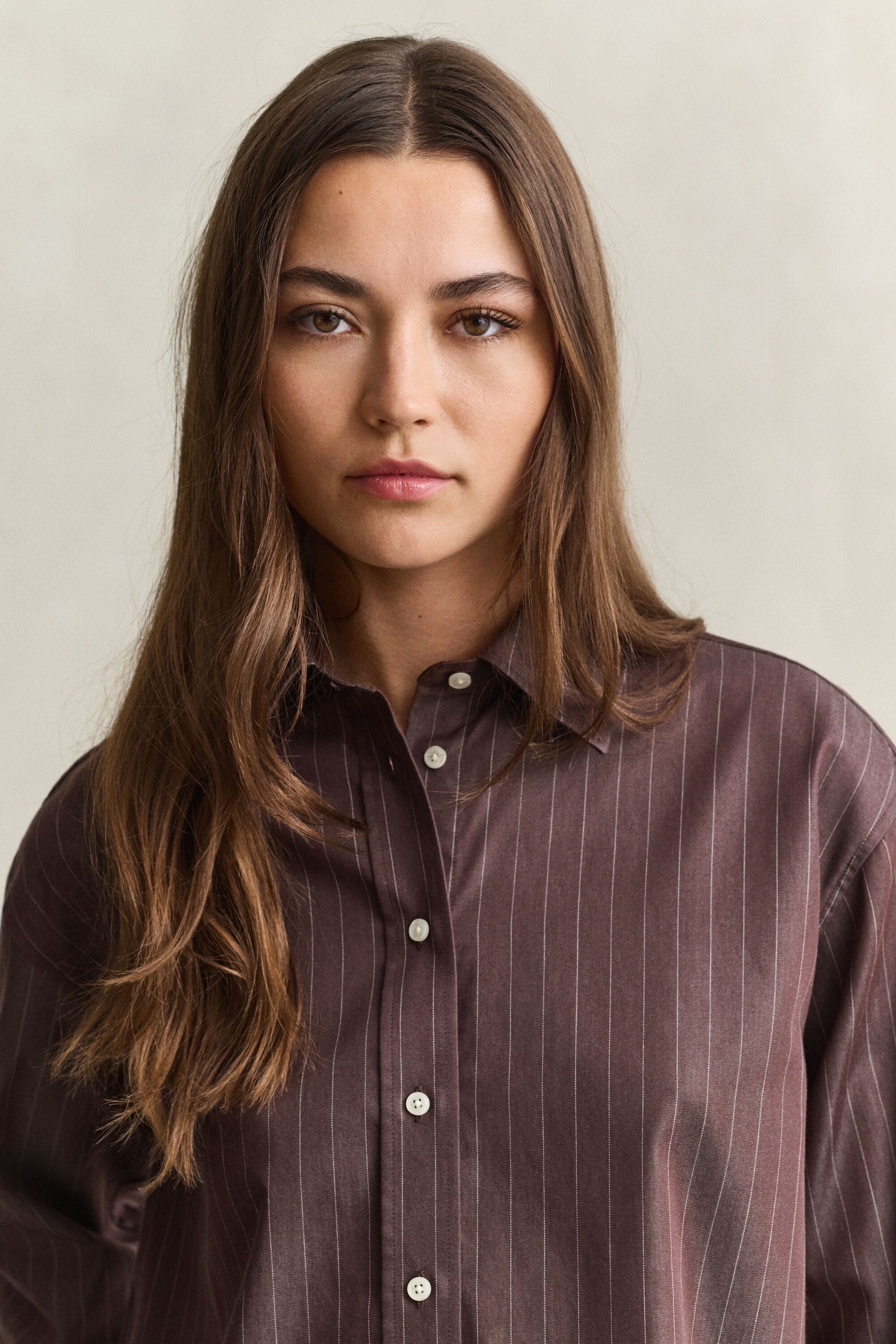 Camisa de popelina Relaxed Fit a rayas