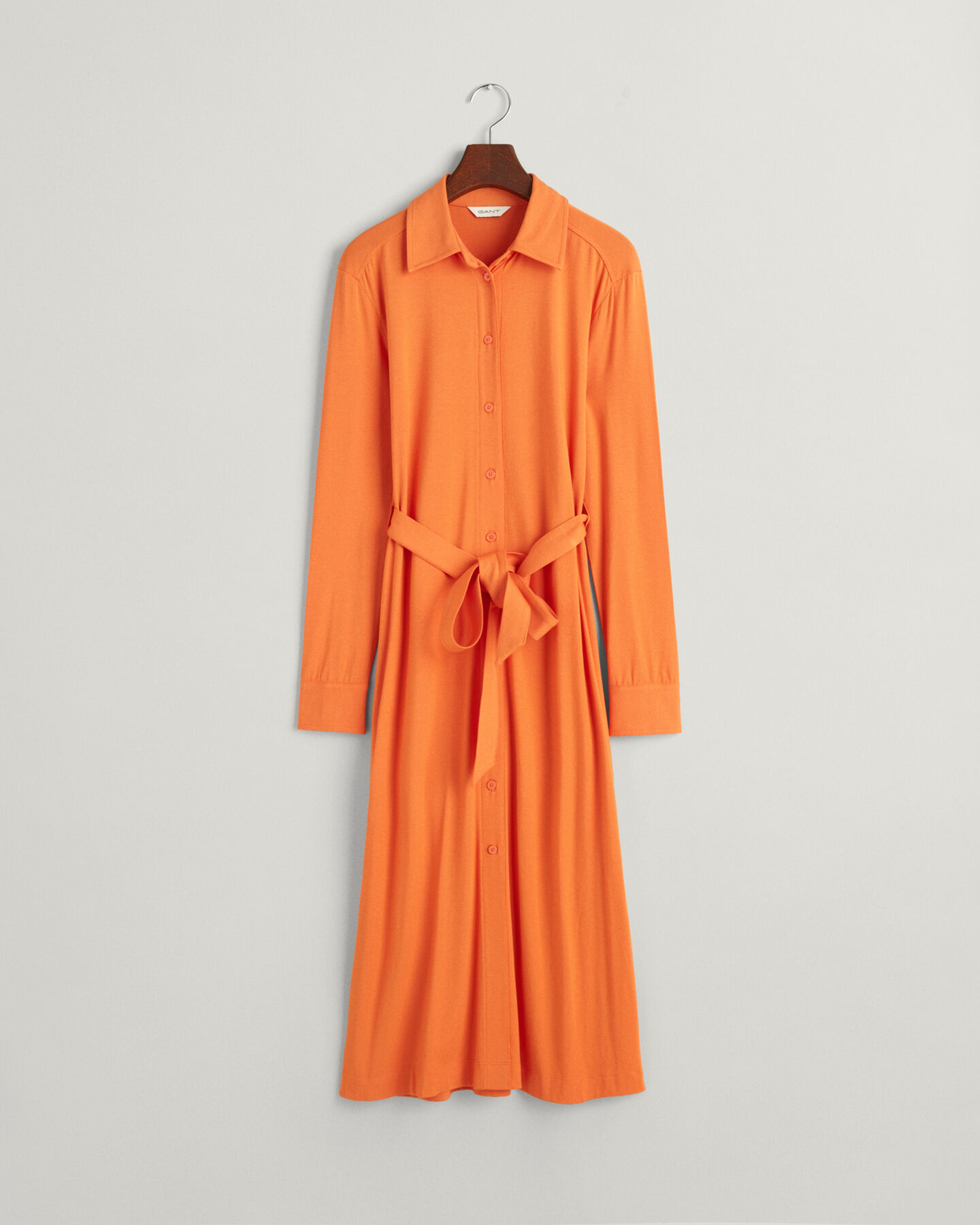 Vestido camisero Slim Fit de punto