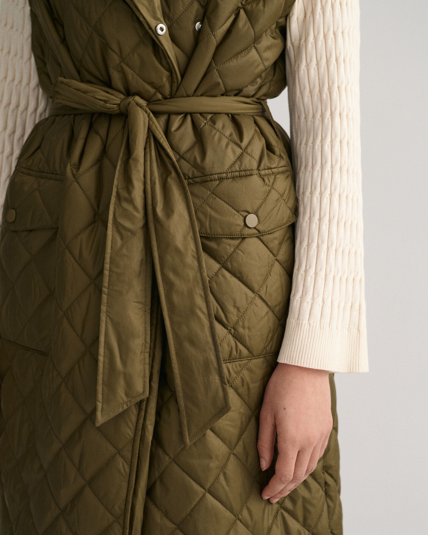 Chaleco acolchado largo