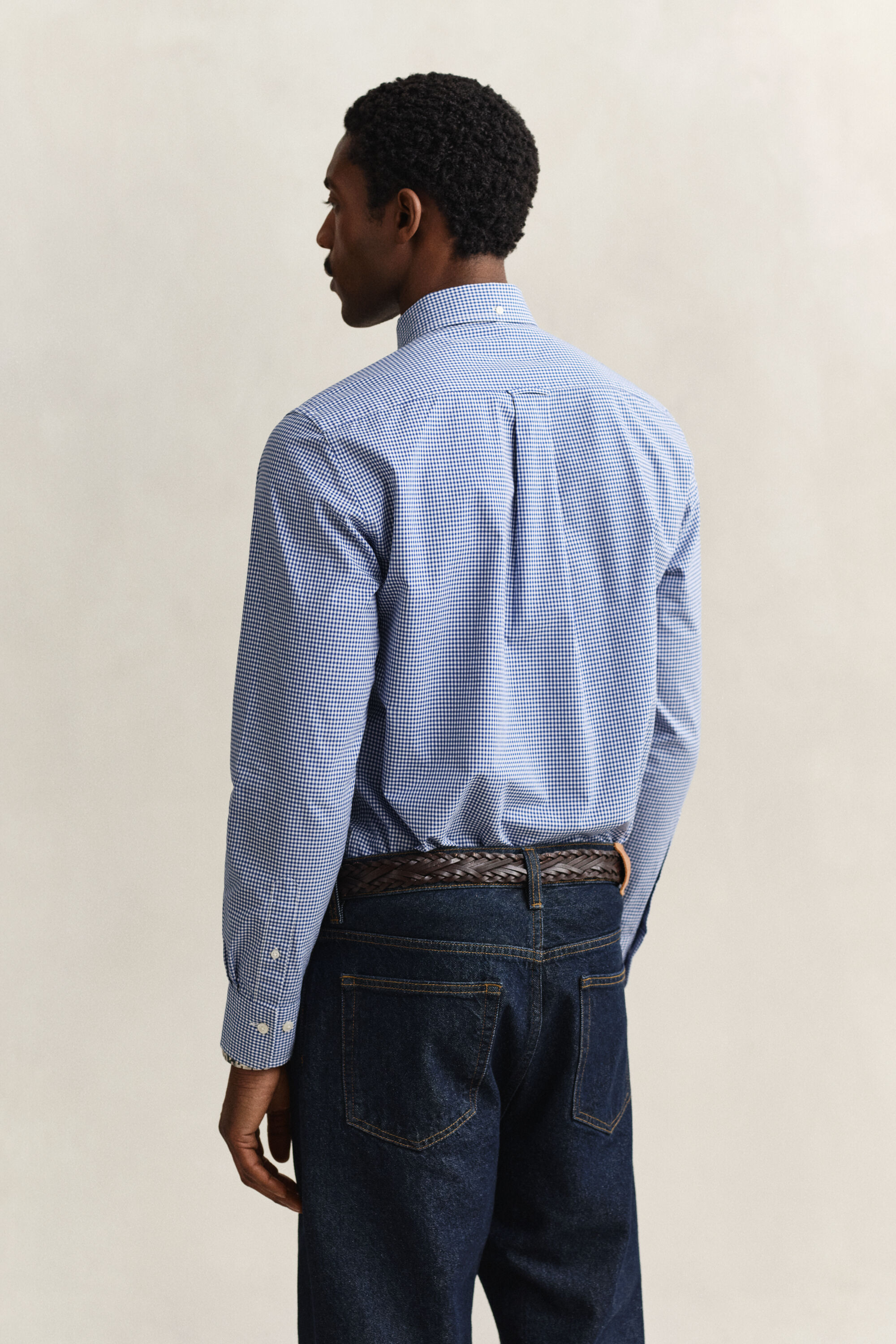 Camisa clásica de popelina de cuadros Vichy