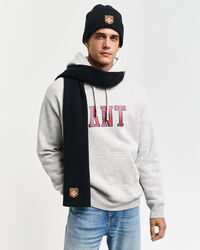 Set de regalo de gorro y bufanda de lana con insignia