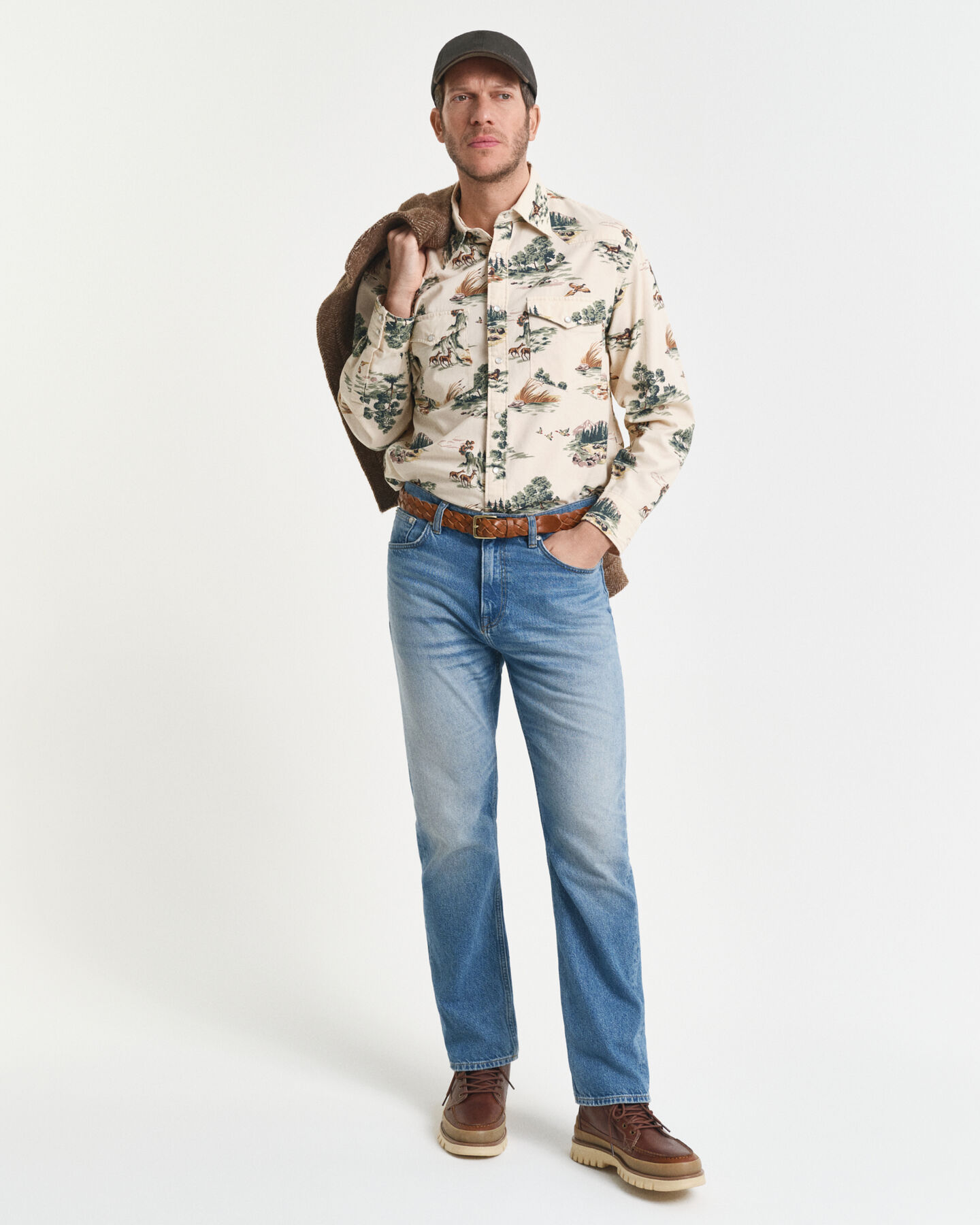 Camisa Relaxed Fit Rodeo estampada