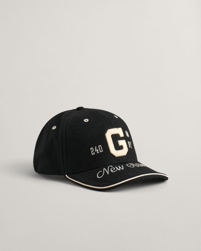 Gorra de lana melton con insignia G GANT Varsity