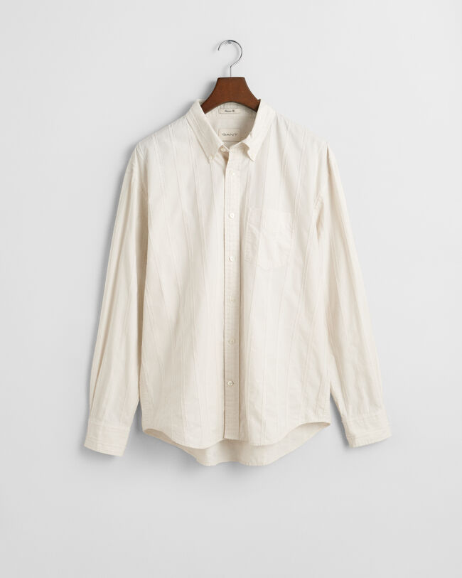 Camisa Relaxed Fit a rayas con textura