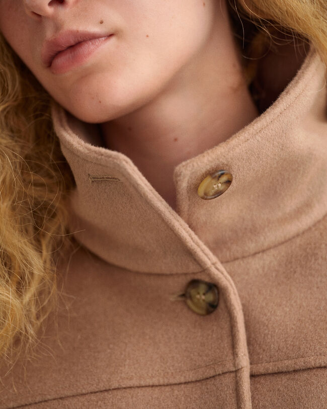 Chaqueta corta de mezcla de lana