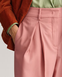 Pantalones anchos de pinzas y talle alto