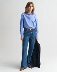 Camisa Regular Fit clásica de popelina a rayas