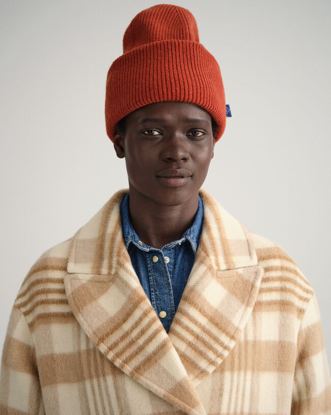 Abrigo largo de cuadros