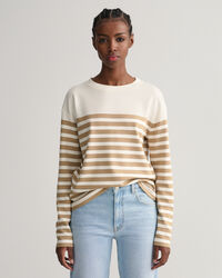 Camiseta de manga larga a rayas