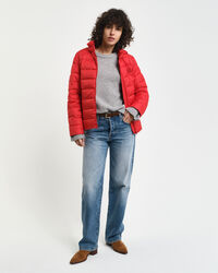 Chaqueta de plumón ligero con logotipo