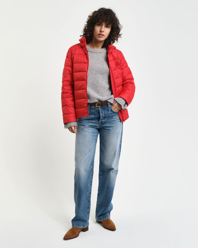 Chaqueta de plumón ligero con logotipo