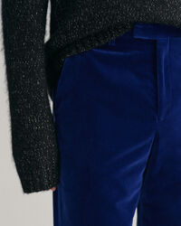 Pantalones de traje en terciopelo