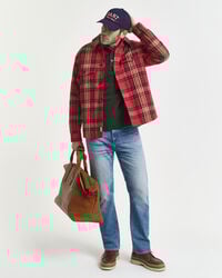 Sobrecamisa acolchada Relaxed Fit a cuadros