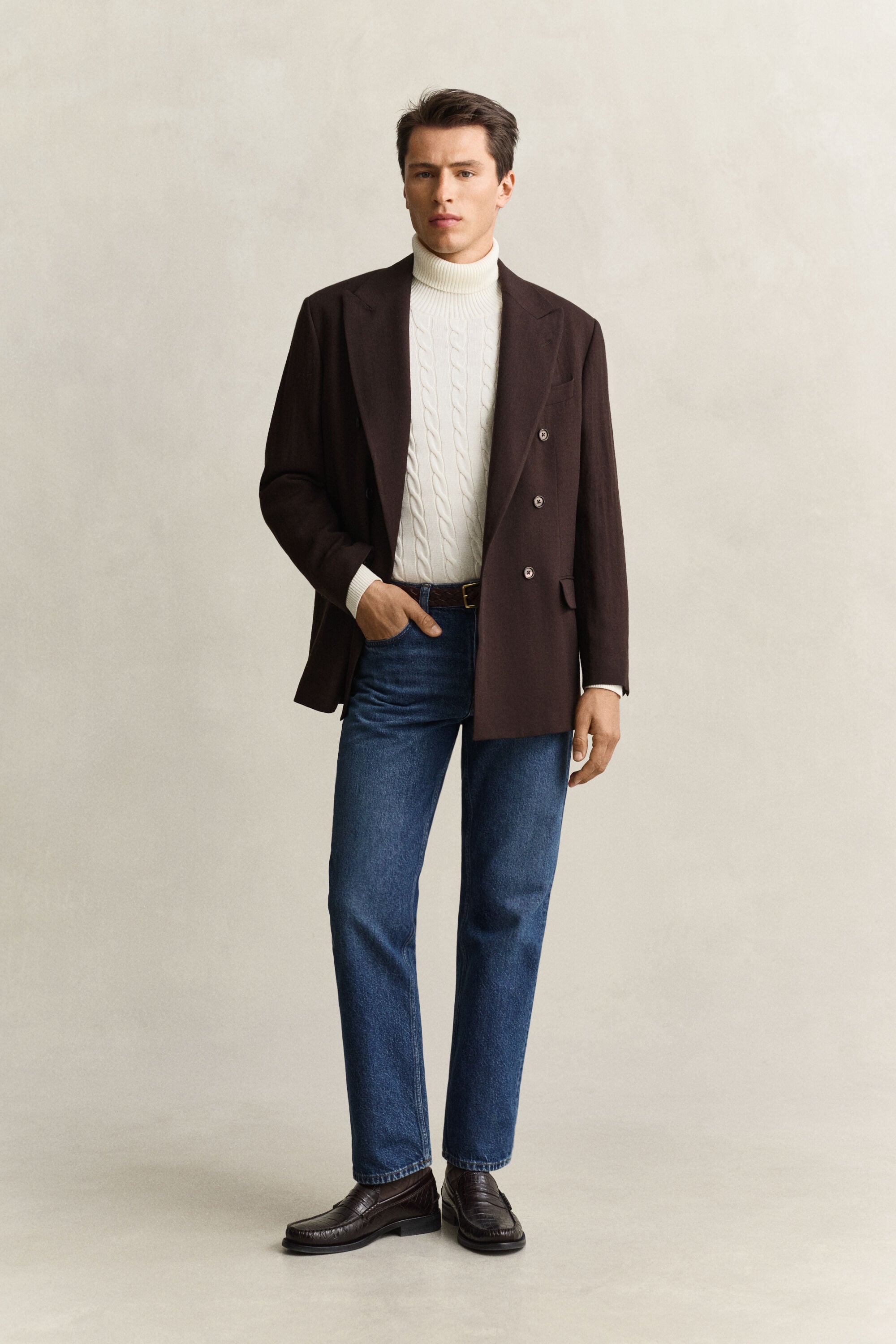 Chaqueta de traje de lana