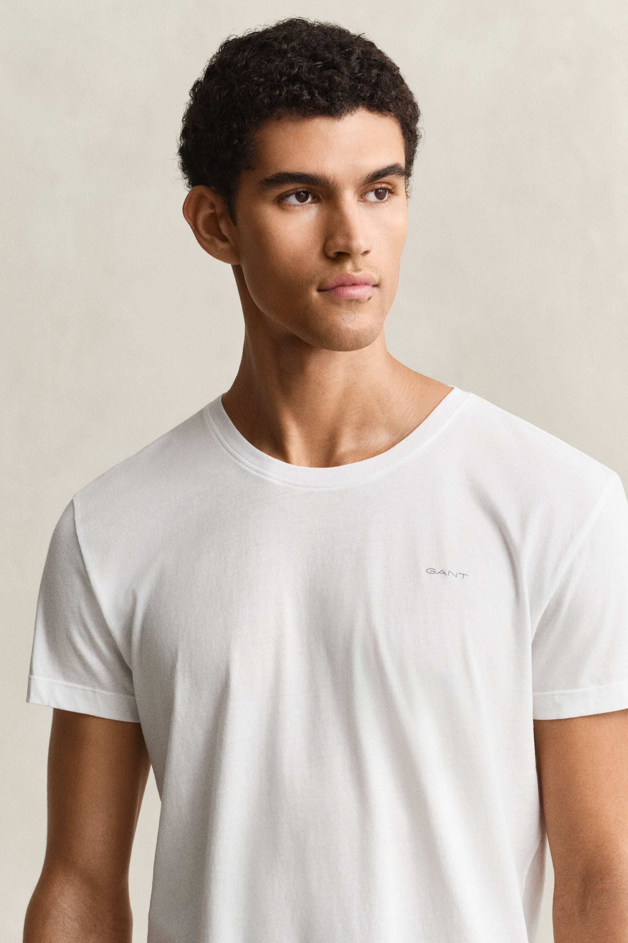 Paquete de dos camisetas de cuello redondo