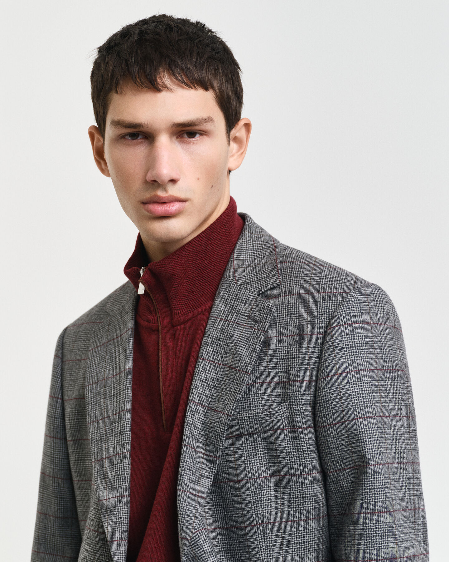 Americana de traje de cuadros