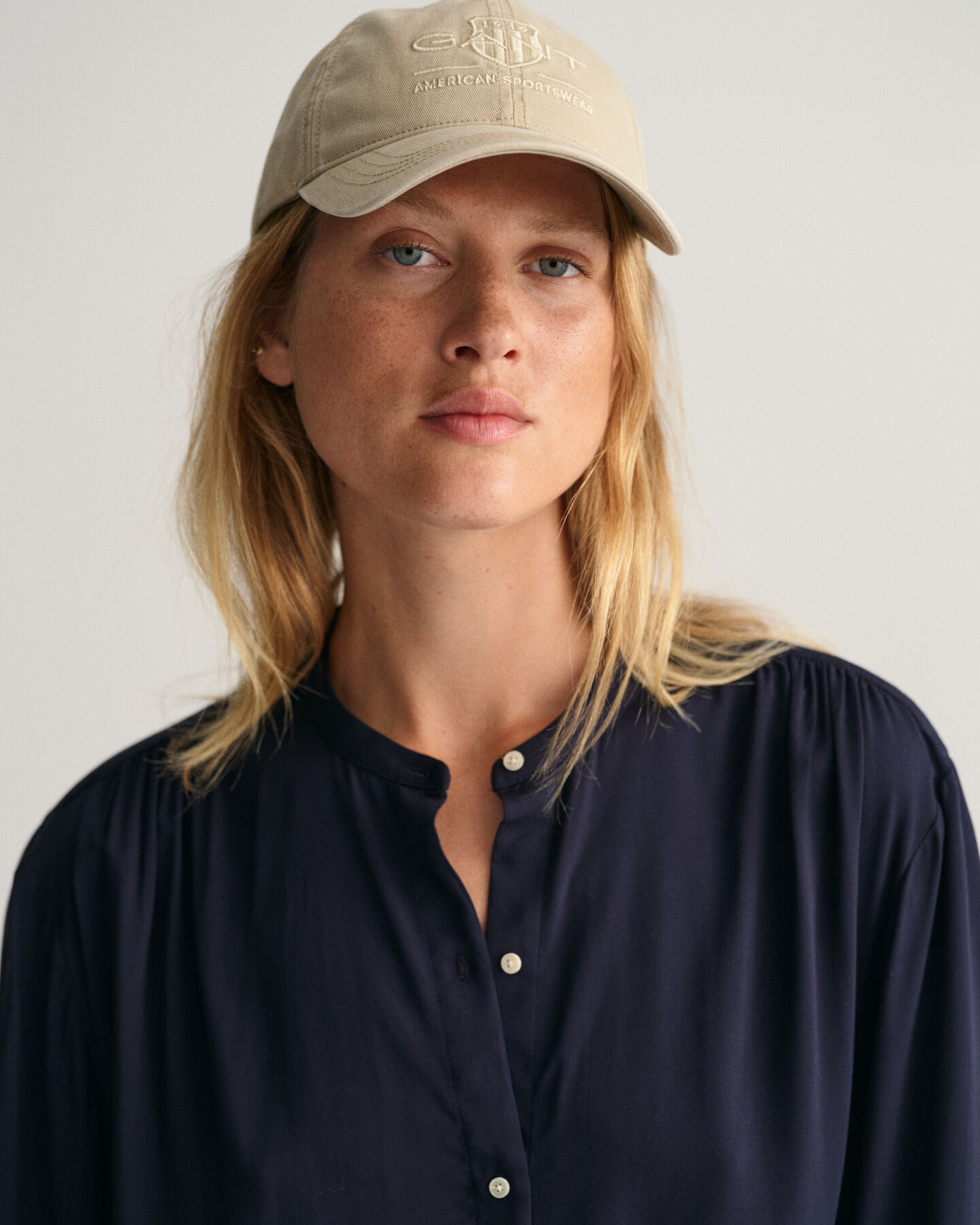 Blusa Relaxed Fit de puños anchos