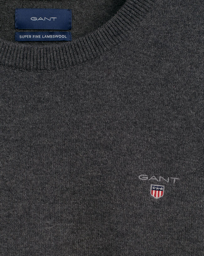 Jersey de cuello redondo en lana de oveja muy fina