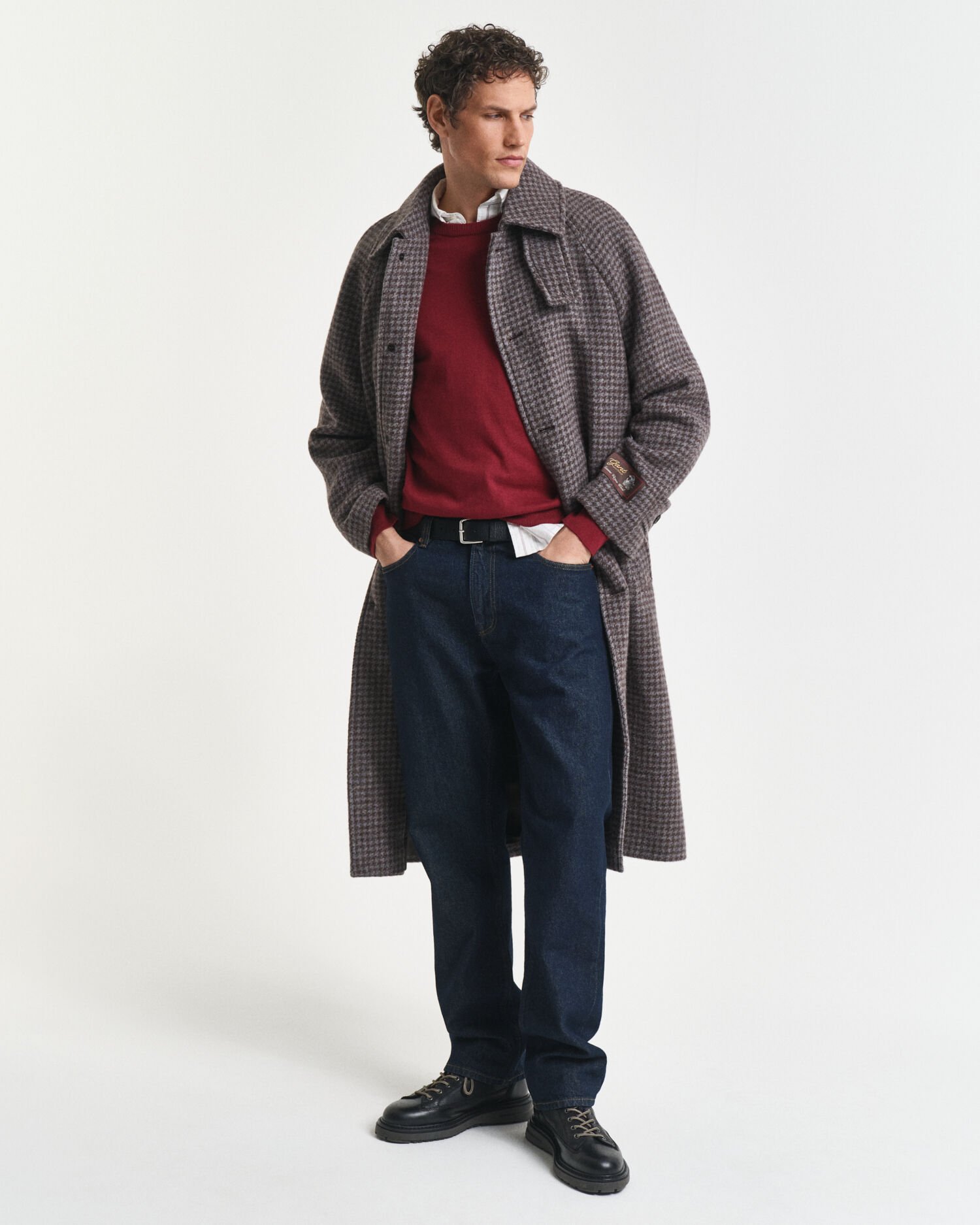 Jersey de algodón con cuello redondo