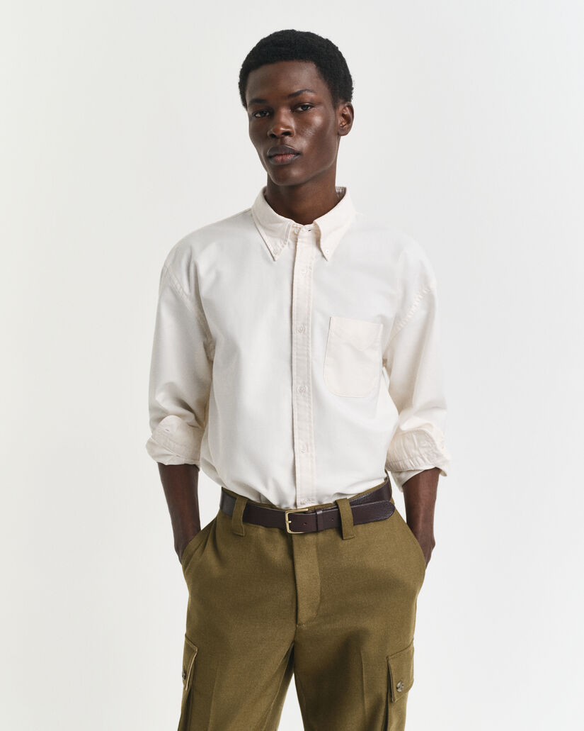 Camisa Oxford Relaxed Fit US