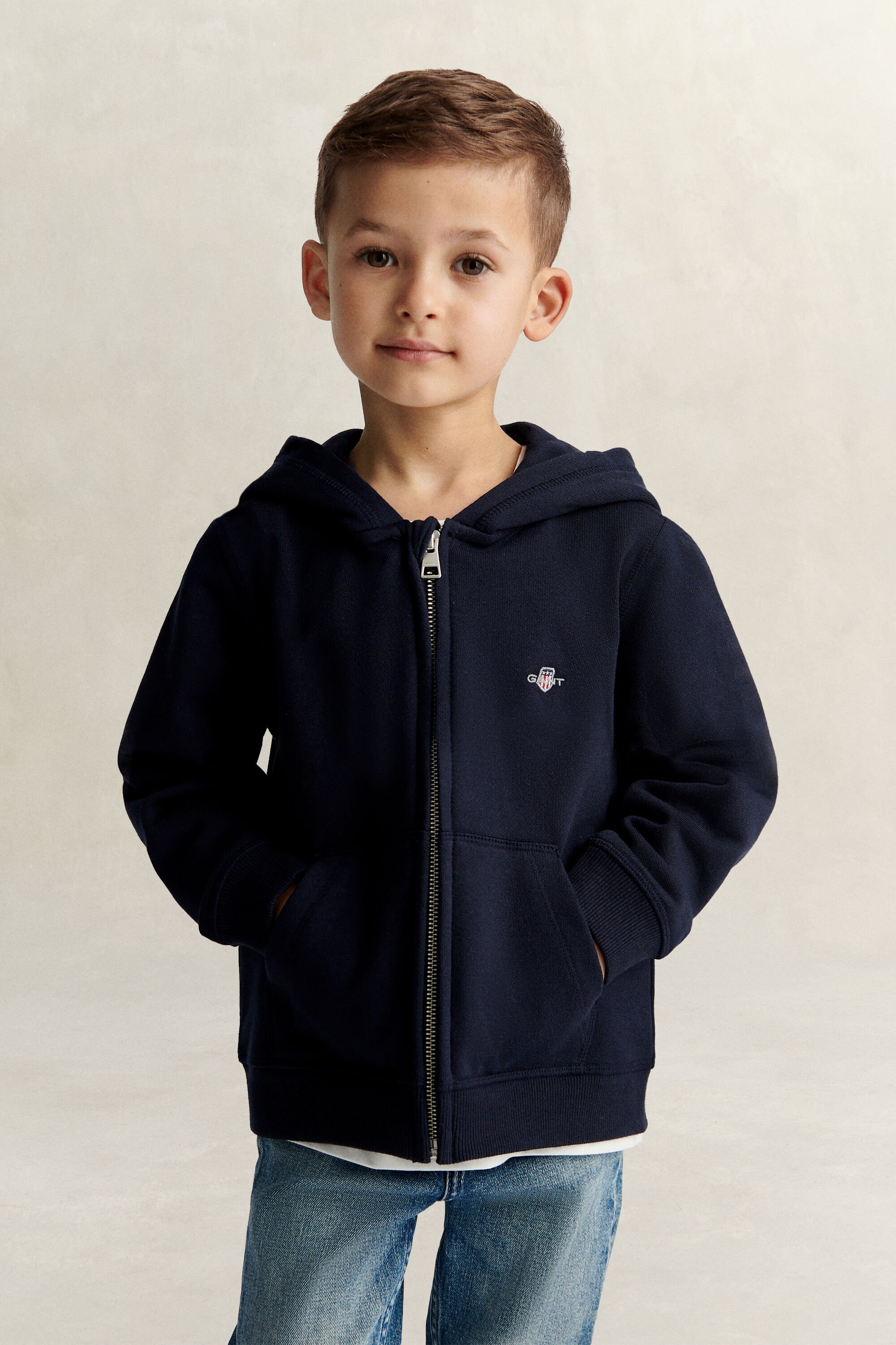 Sudadera con capucha y cremallera Shield Kids