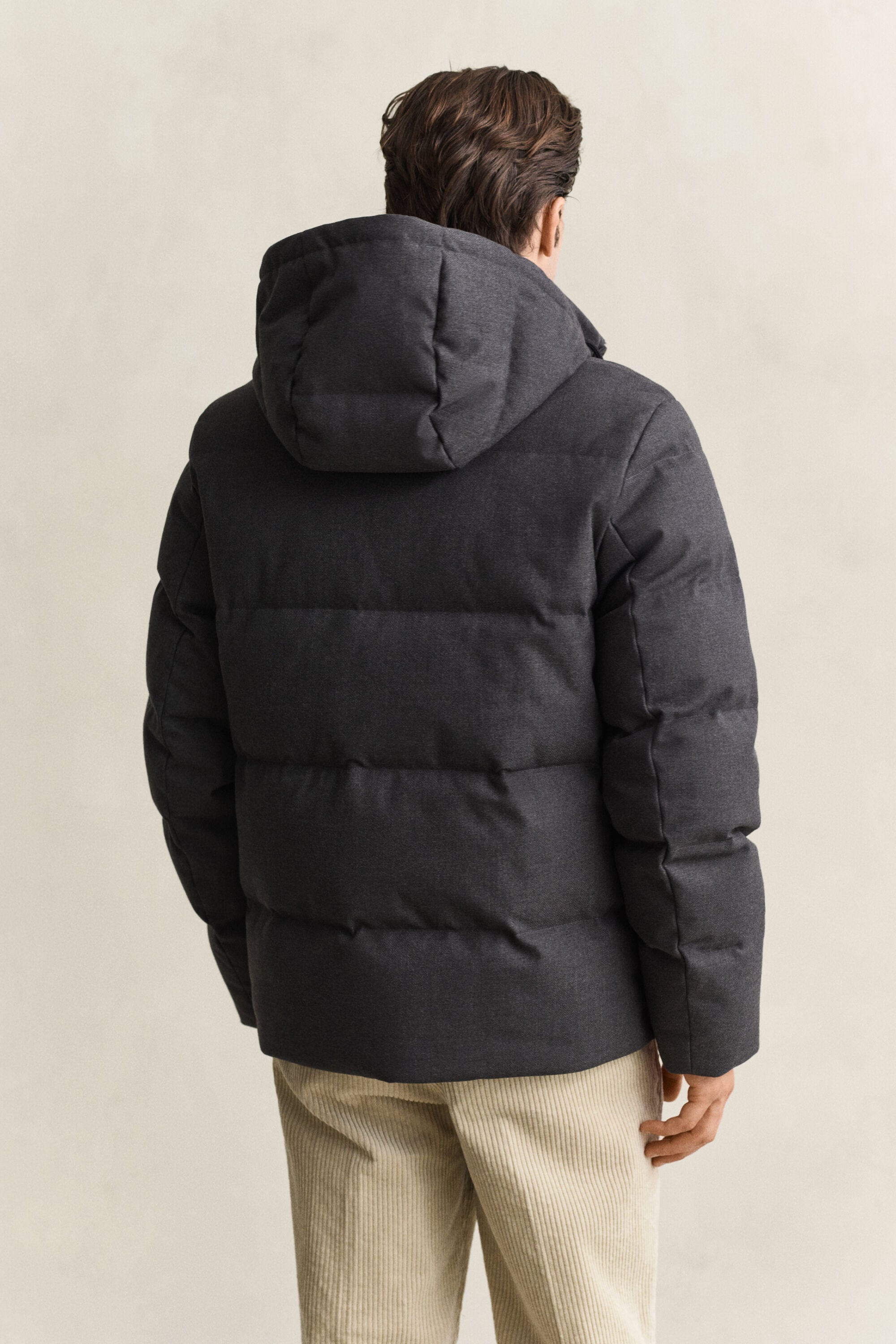 Chaqueta de franela y plumón