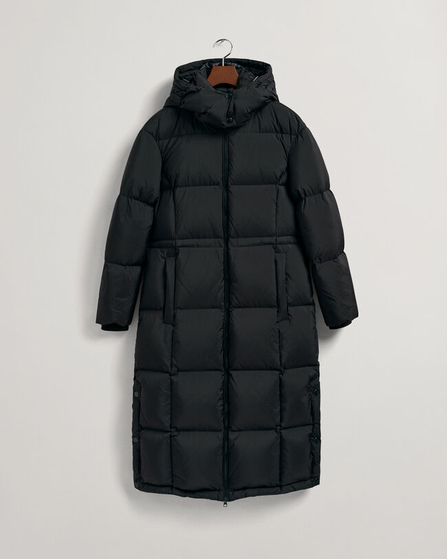 Abrigo de largo completo y plumón