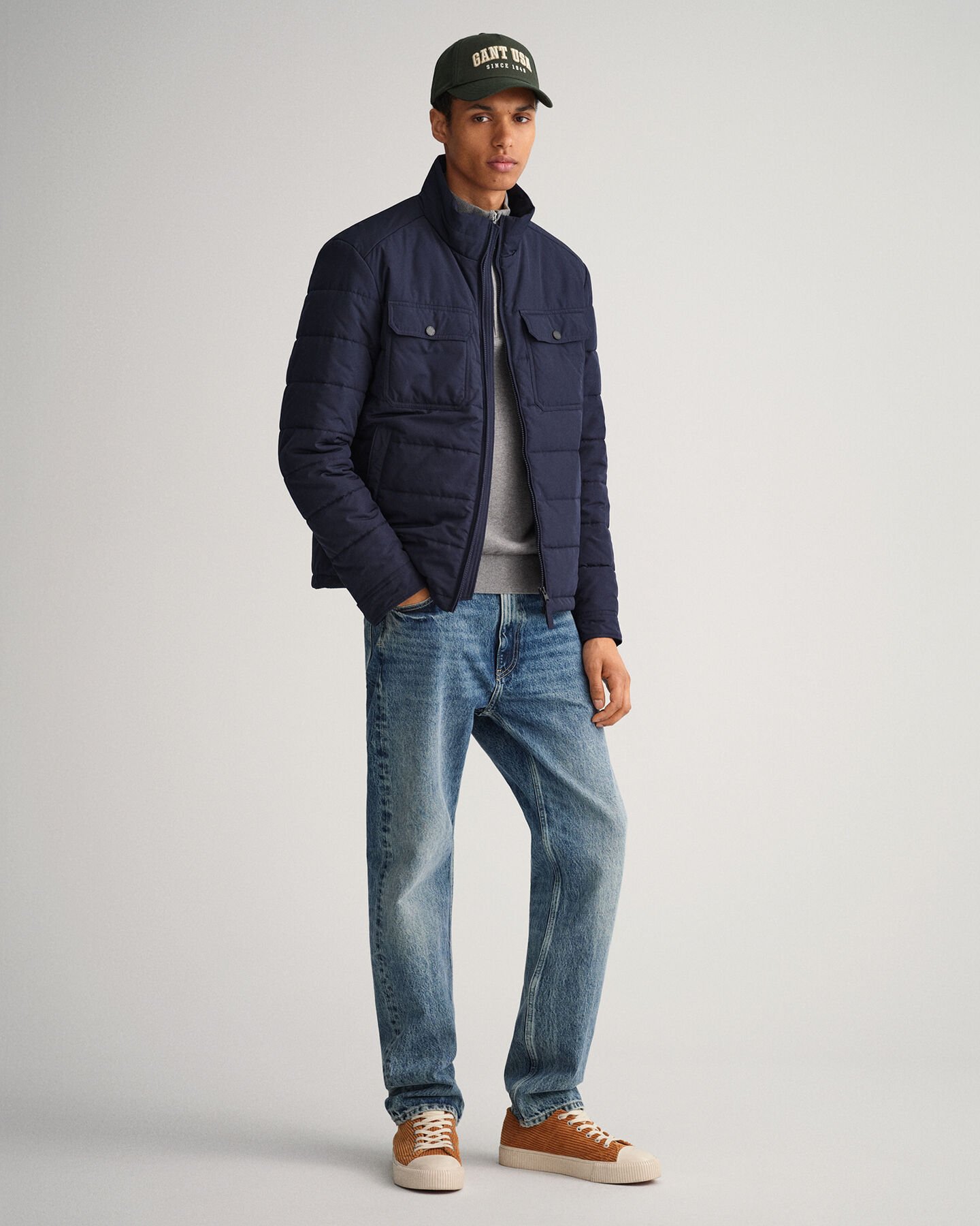 Jersey de algod&oacute;n con media cremallera Classic