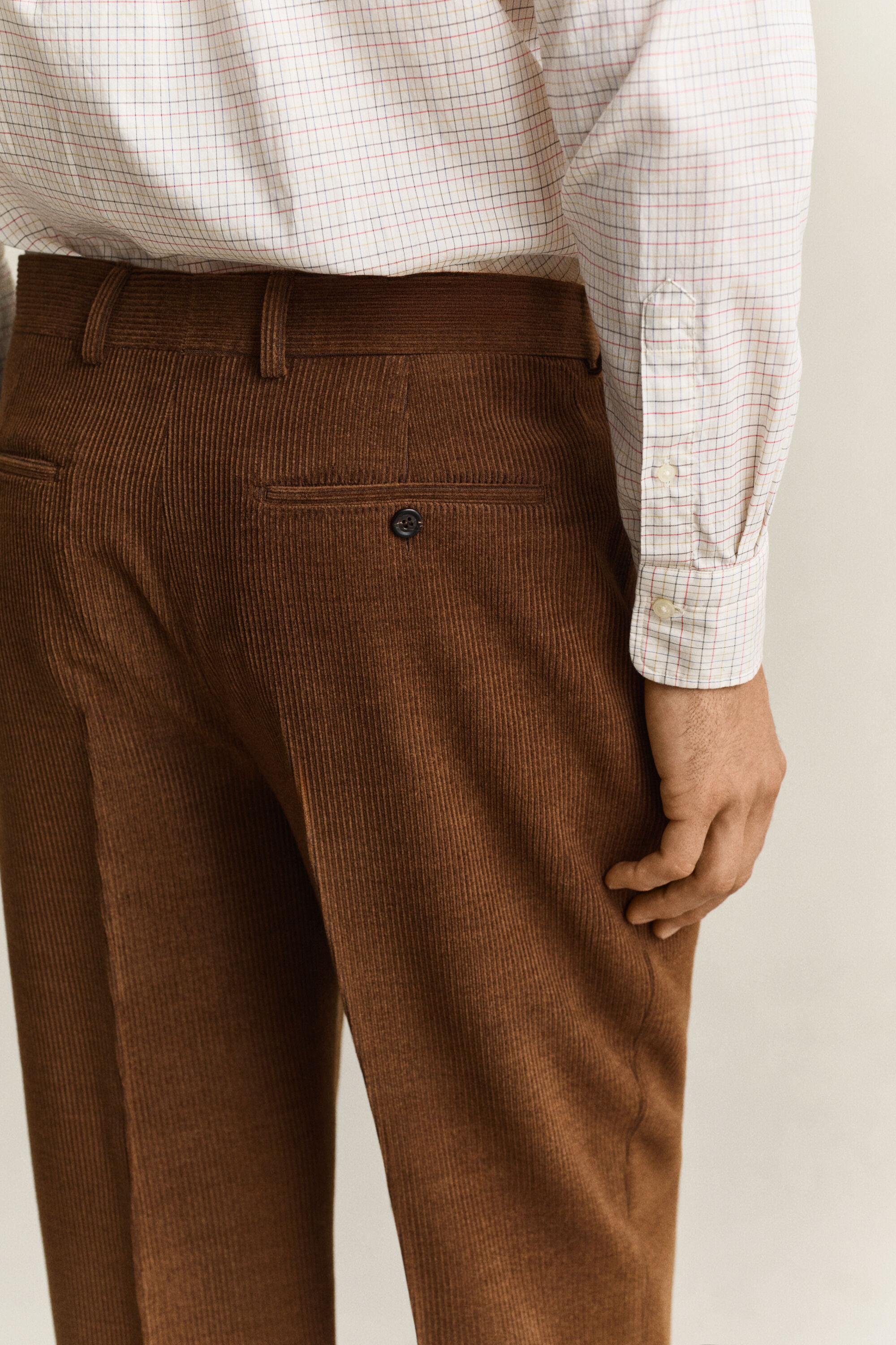 Pantalones de traje de pana de lana Gant x Yale