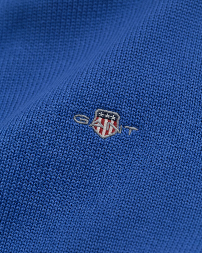 Jersey de algodón con media cremallera Casual