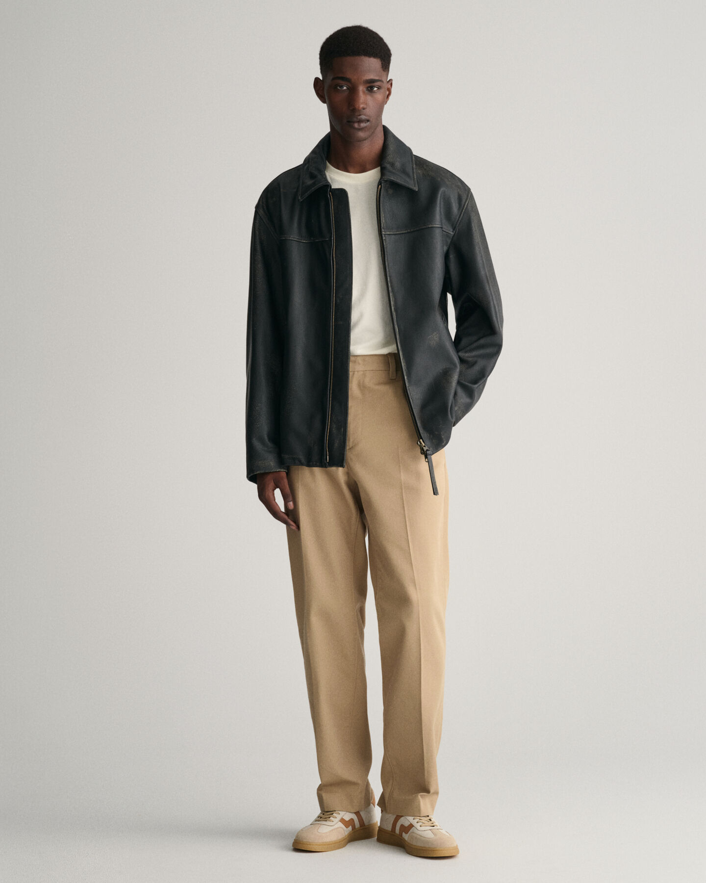 Cazadora de piel Moto