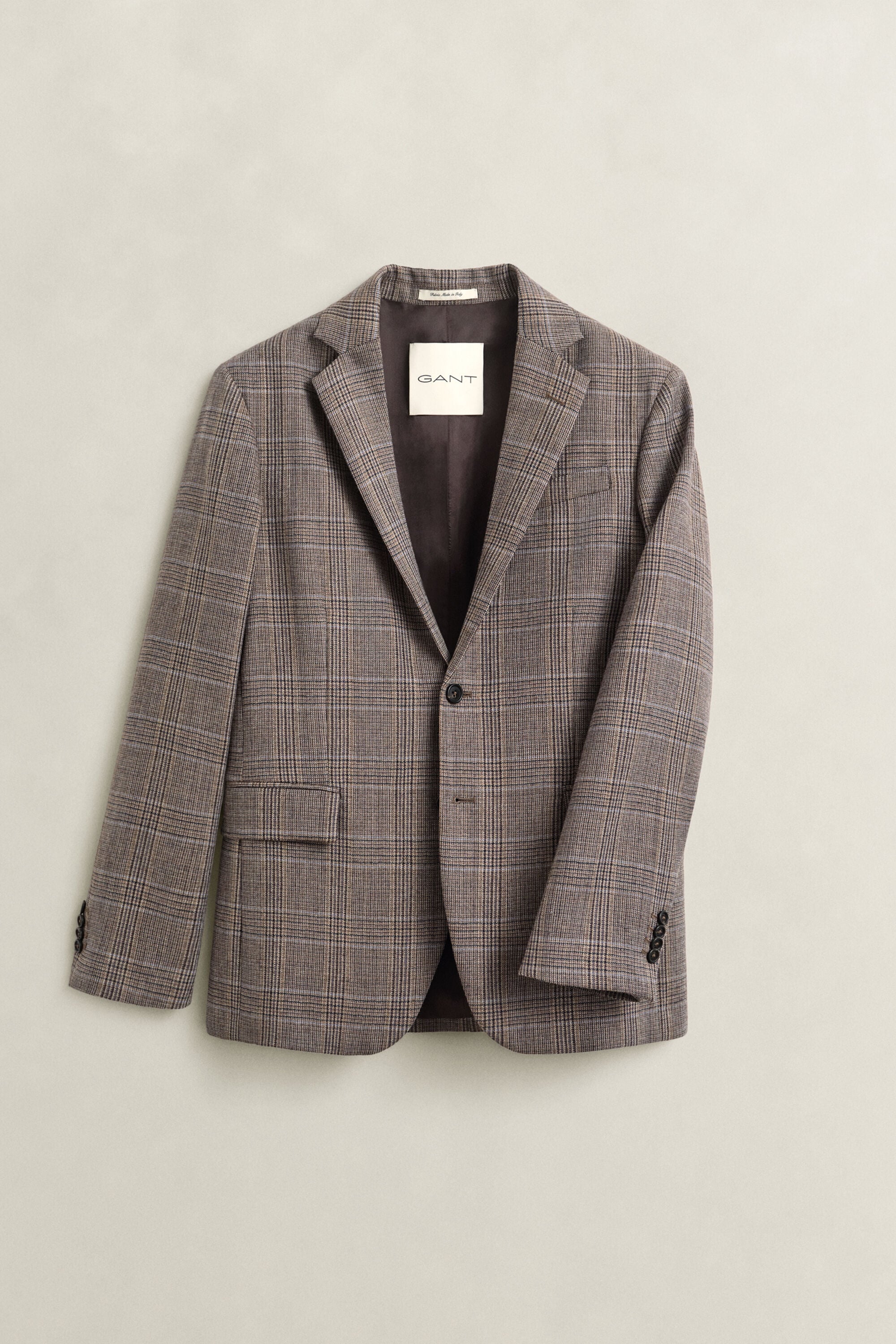 Chaqueta de traje de lana a cuadros