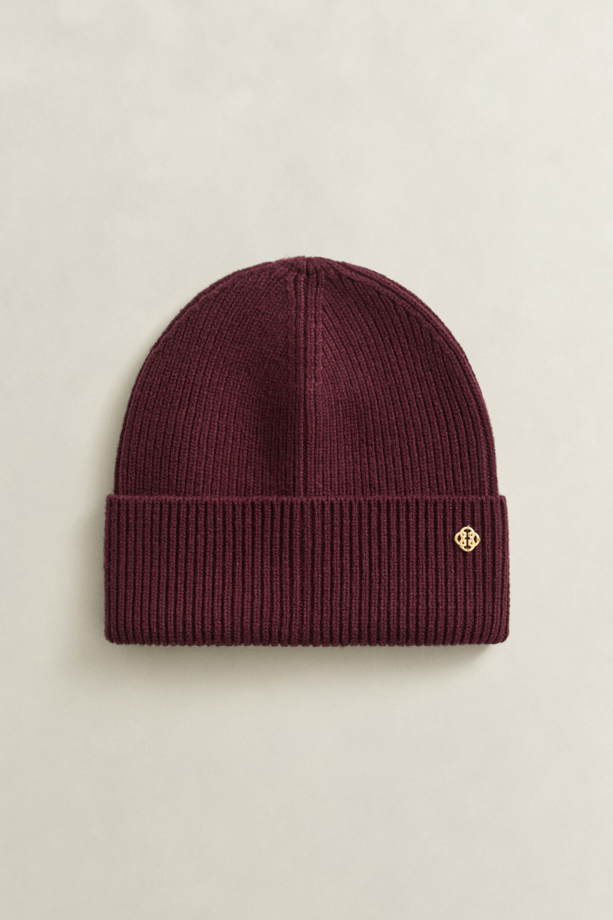 Gorro de lana acanalado