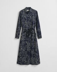 Vestido camisero con estampado floral