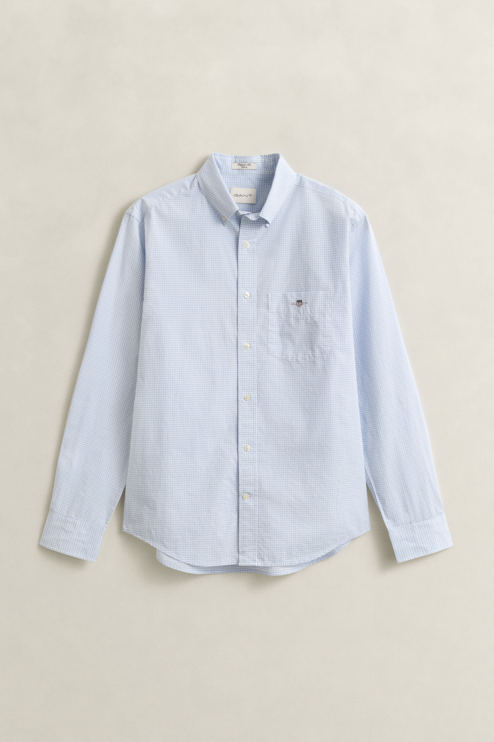 Camisa clásica de popelina de cuadros Vichy