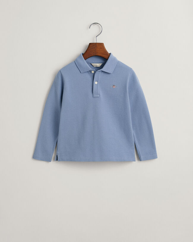 Polo de piqu&eacute; de manga larga Shield Kids