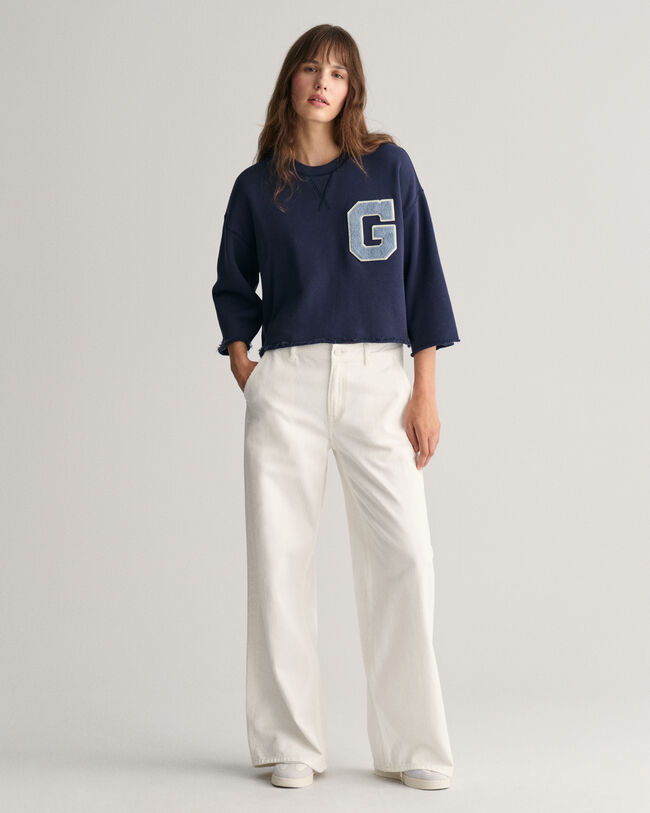 Sudadera corta de manga corta con insignia G