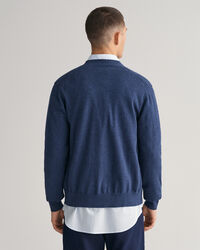 C&aacute;rdigan de cuello de pico y algod&oacute;n Classic