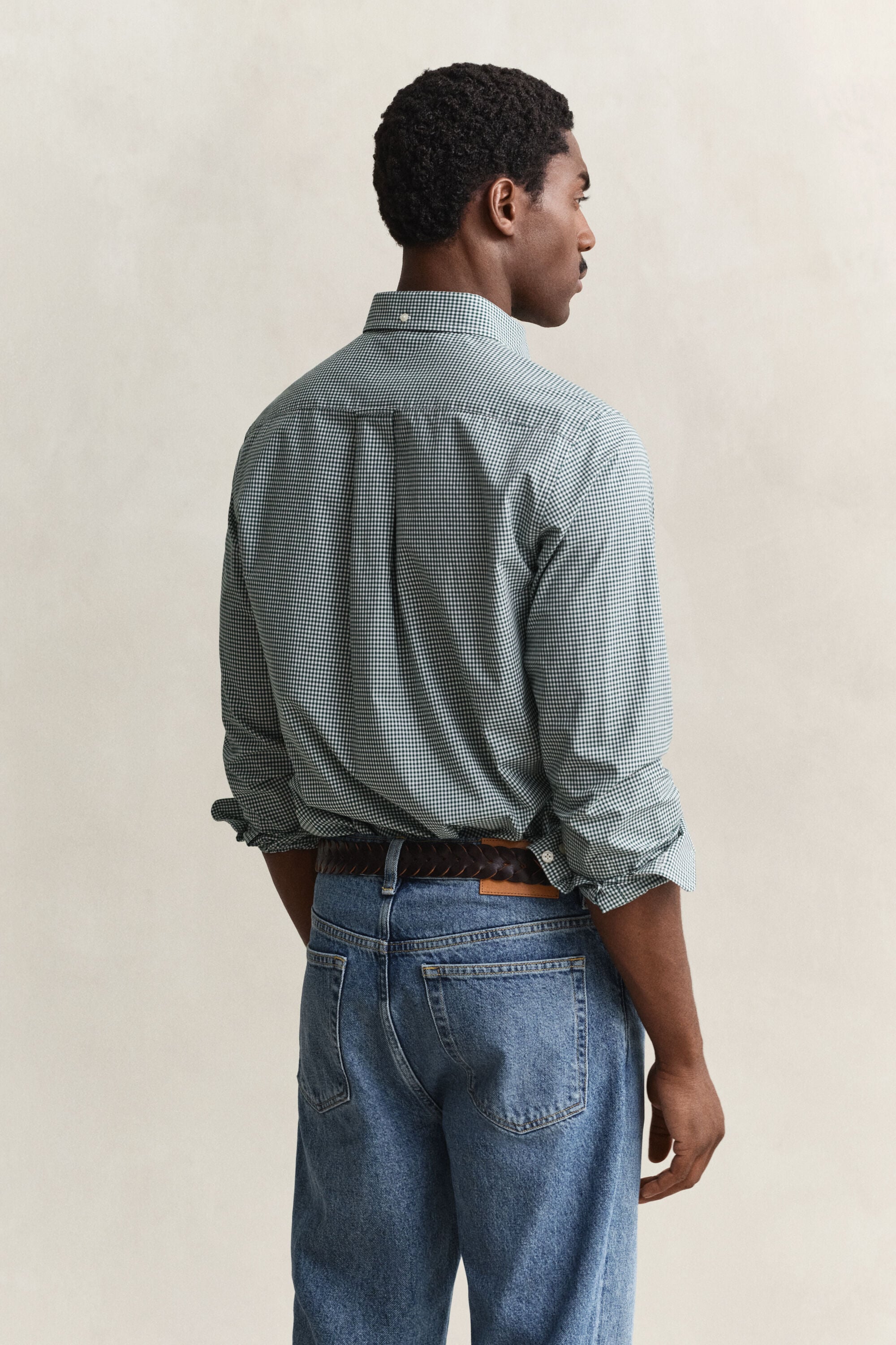 Camisa clásica de popelina de cuadros Vichy