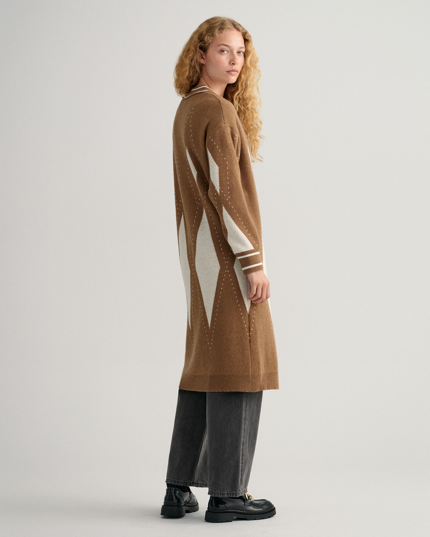 C&aacute;rdigan largo Argyle